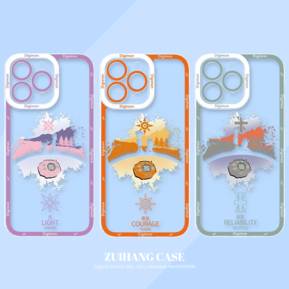 數碼寶貝天使眼透明防摔軟殼