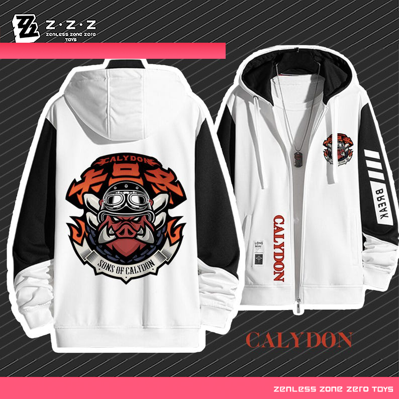 絕區零 卡呂冬之子 手繪連帽衫 春秋舒適外套