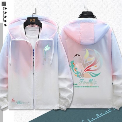 星穹鐵道流螢 輕薄透氣漸變防曬衣外套
