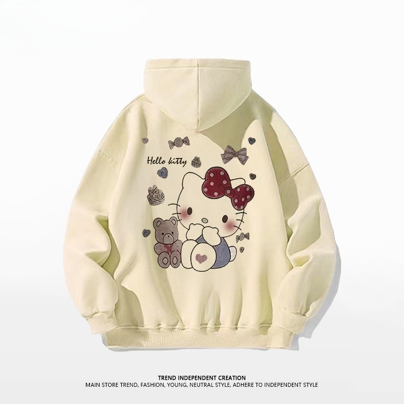 Hello Kitty凱蒂貓新款 親子情侶男女連帽衛衣