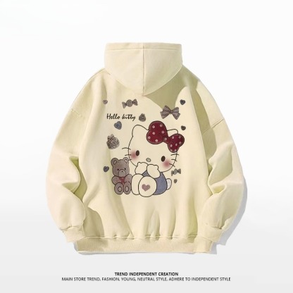 Hello Kitty凱蒂貓新款 親子情侶男女連帽衛衣