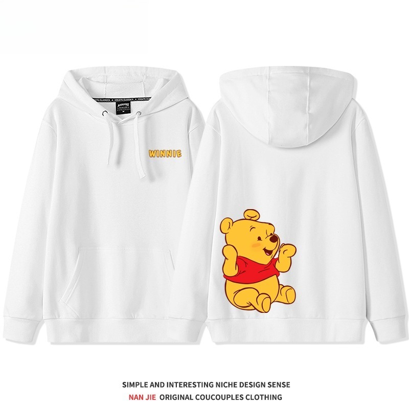 小熊維尼新款 親子情侶男女連帽衛衣