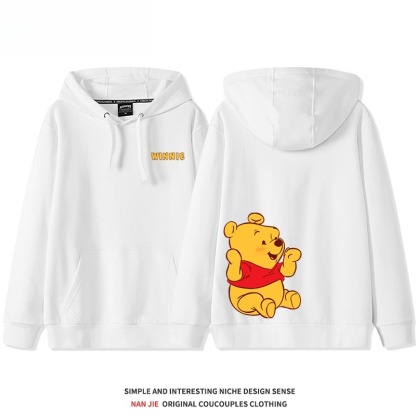 小熊維尼新款 親子情侶男女連帽衛衣
