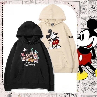 米老鼠米奇米妮 聯名衛衣2025秋冬新款親子情侶裝連帽衛衣