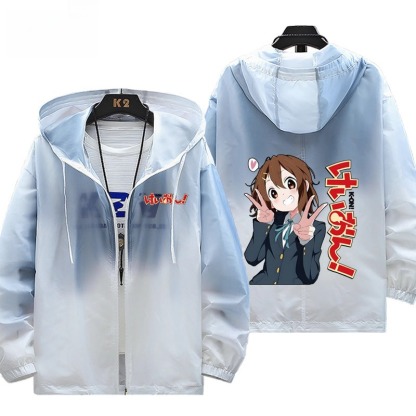 輕音少女 輕薄透氣漸變防曬衣外套