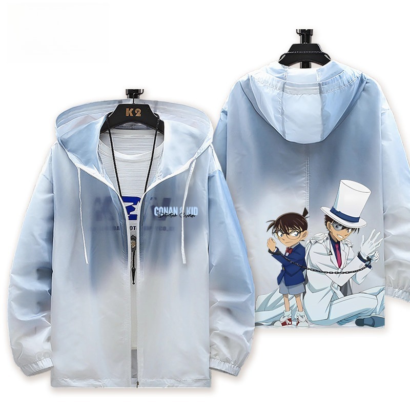 名偵探柯南 輕薄透氣漸變防曬衣外套