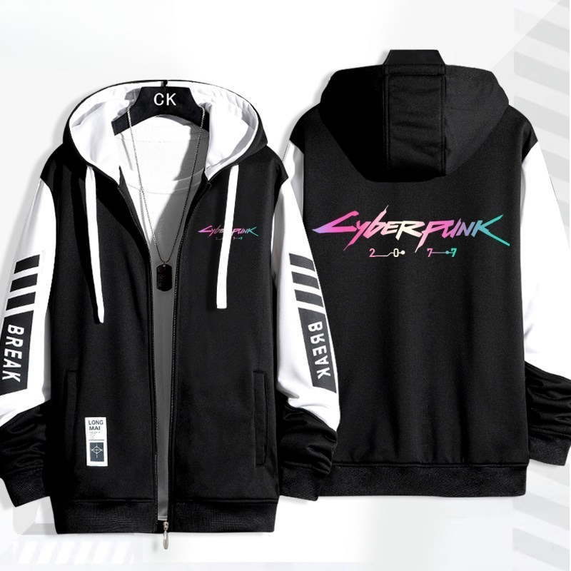 電馭叛客 手繪連帽衫 春秋舒適外套