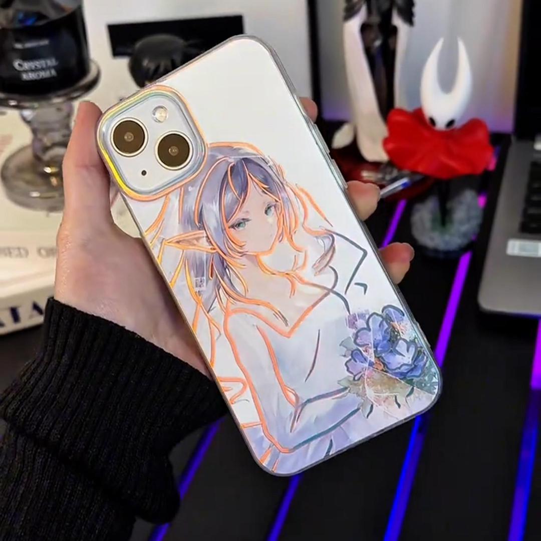 葬送的芙莉蓮極光金漸變手機殼