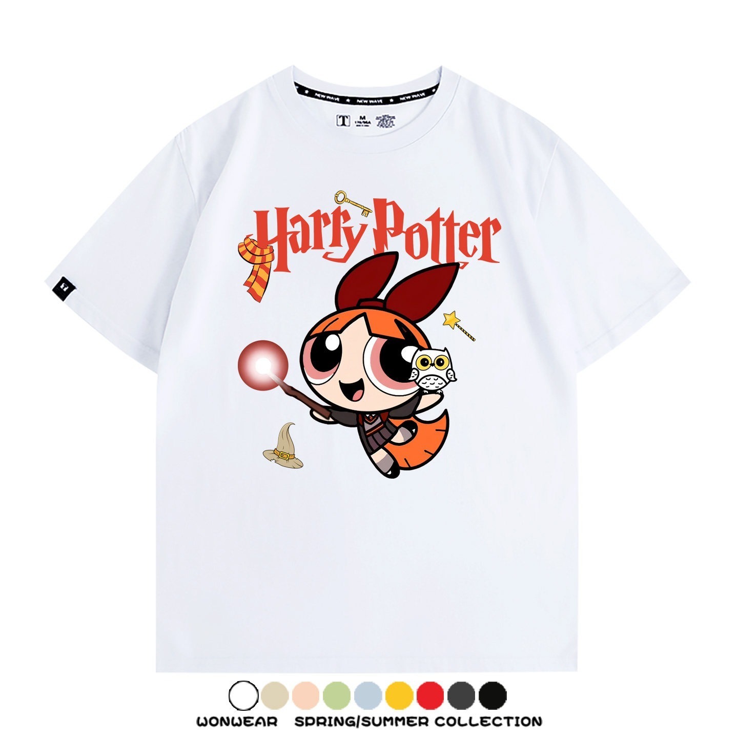 飛天小女警 X Harry Potter周邊 印花短袖T恤