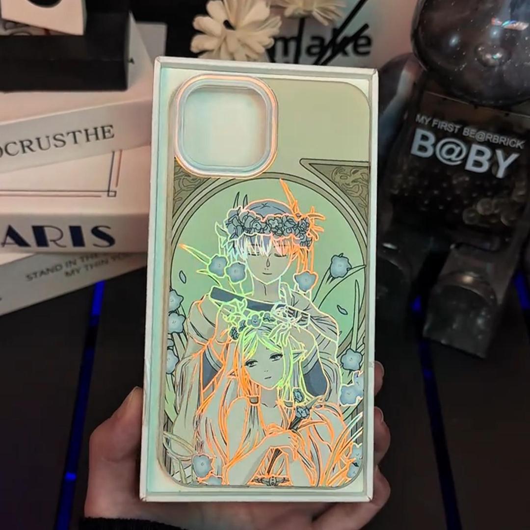 葬送的芙莉蓮極光金漸變手機殼