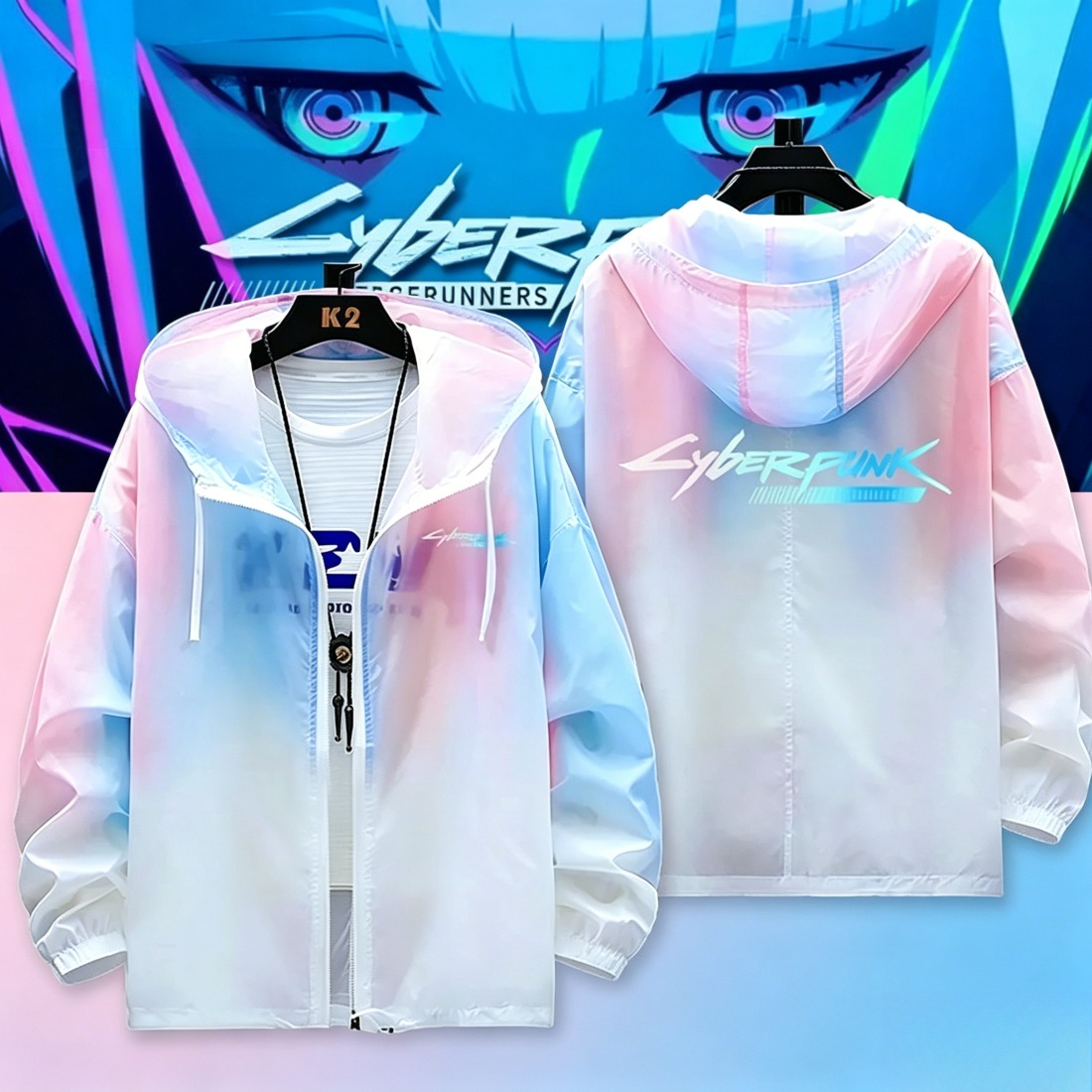 電馭叛客 輕薄透氣漸變防曬衣外套