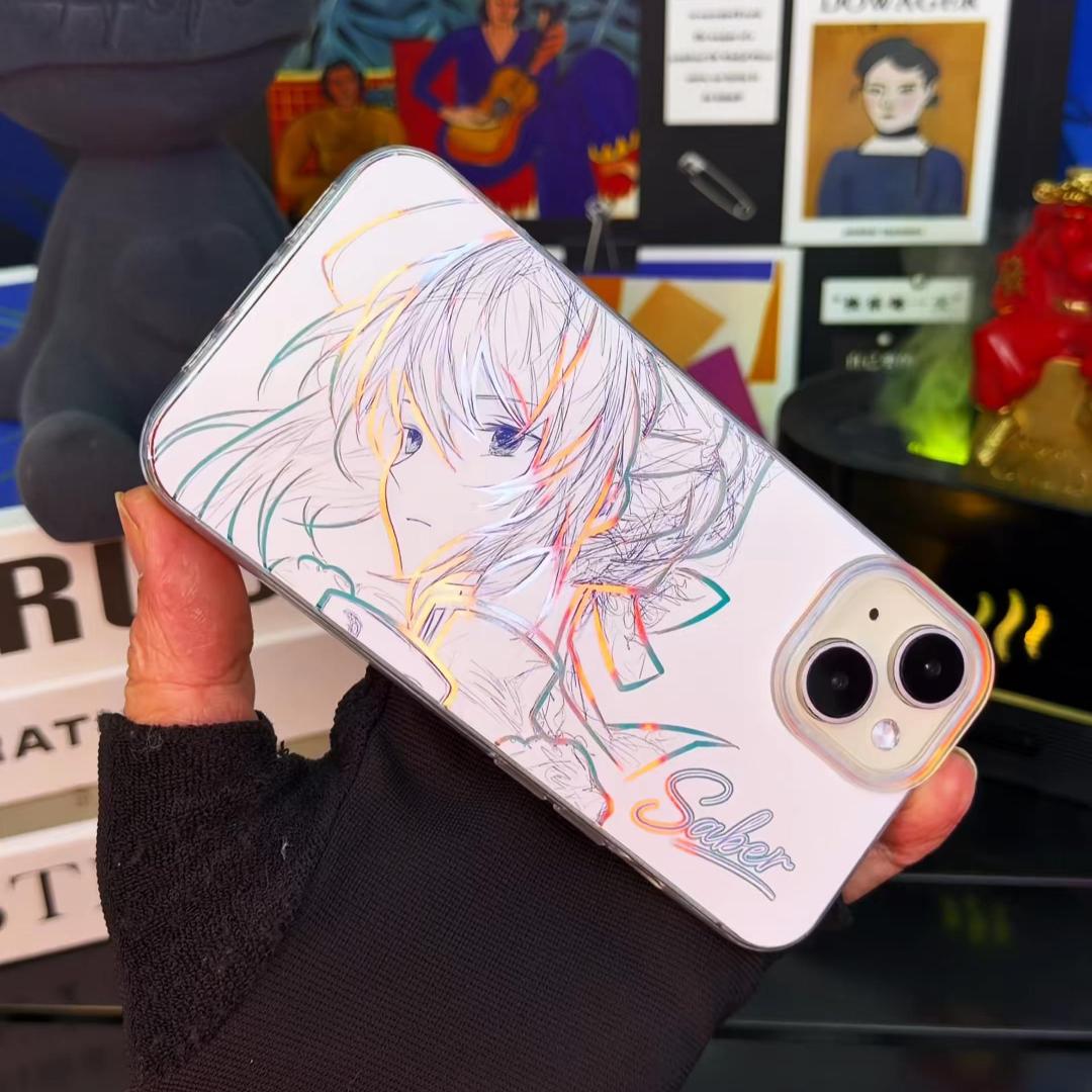 Fate/stay night極光金漸變手機殼