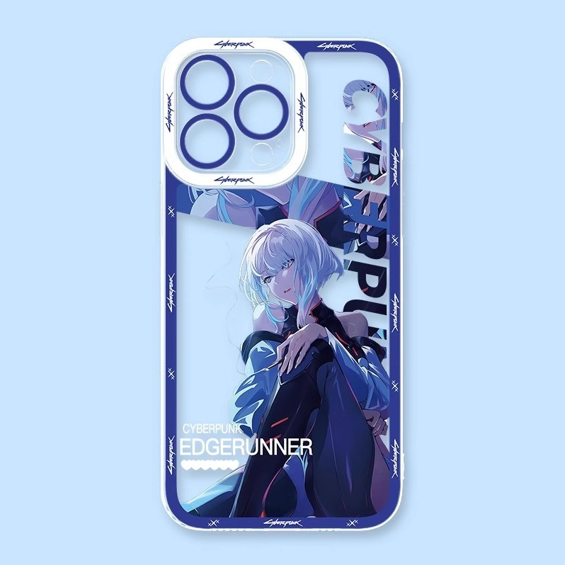 蘋果 系列賽博朋克邊緣行者天使眼透明防摔軟殼