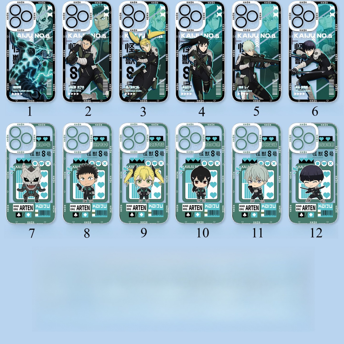 怪獸8號 天使眼透明防摔軟殼