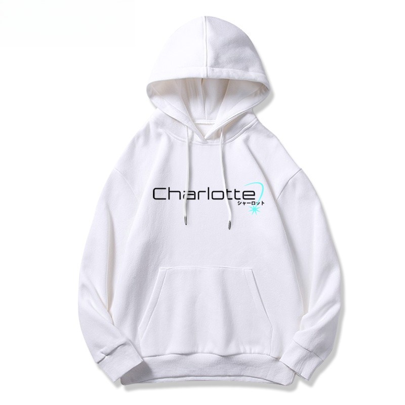 Charlotte友利奈緒新款 親子情侶男女連帽衛衣