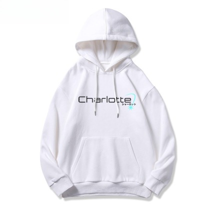 Charlotte友利奈緒新款 親子情侶男女連帽衛衣