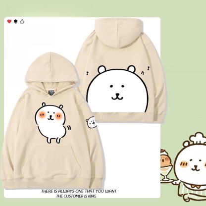 自嘲熊 聯名衛衣2025秋冬新款 親子情侶裝連帽衛衣