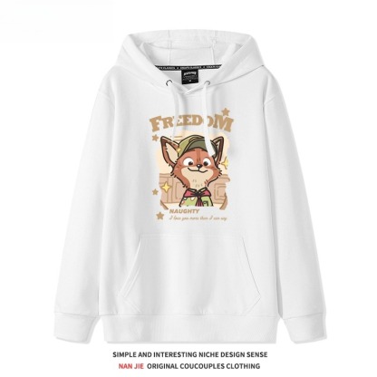 動物方城市新款 親子情侶男女連帽衛衣