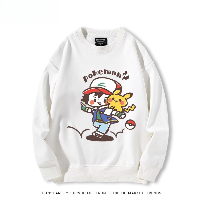 精靈寶可夢Q版 聯名親子情侶裝 圓領長袖