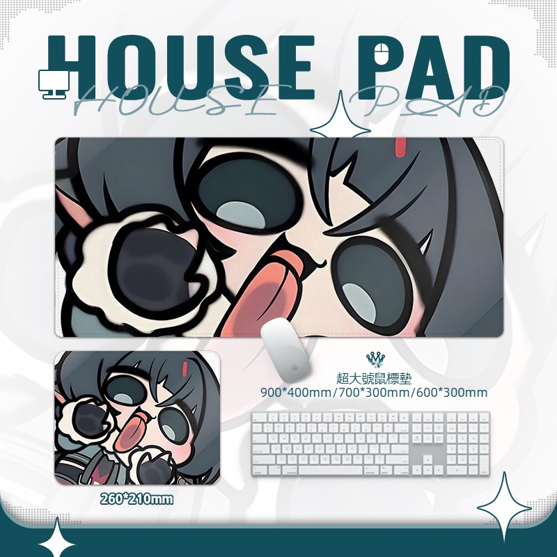 絕區零扮鬼臉搞怪簡杜 主題桌墊 布質滑鼠墊