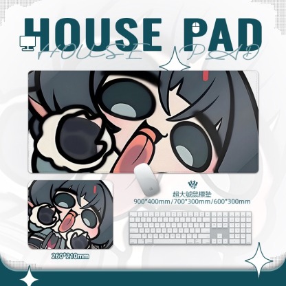 絕區零扮鬼臉搞怪簡杜 主題桌墊 布質滑鼠墊
