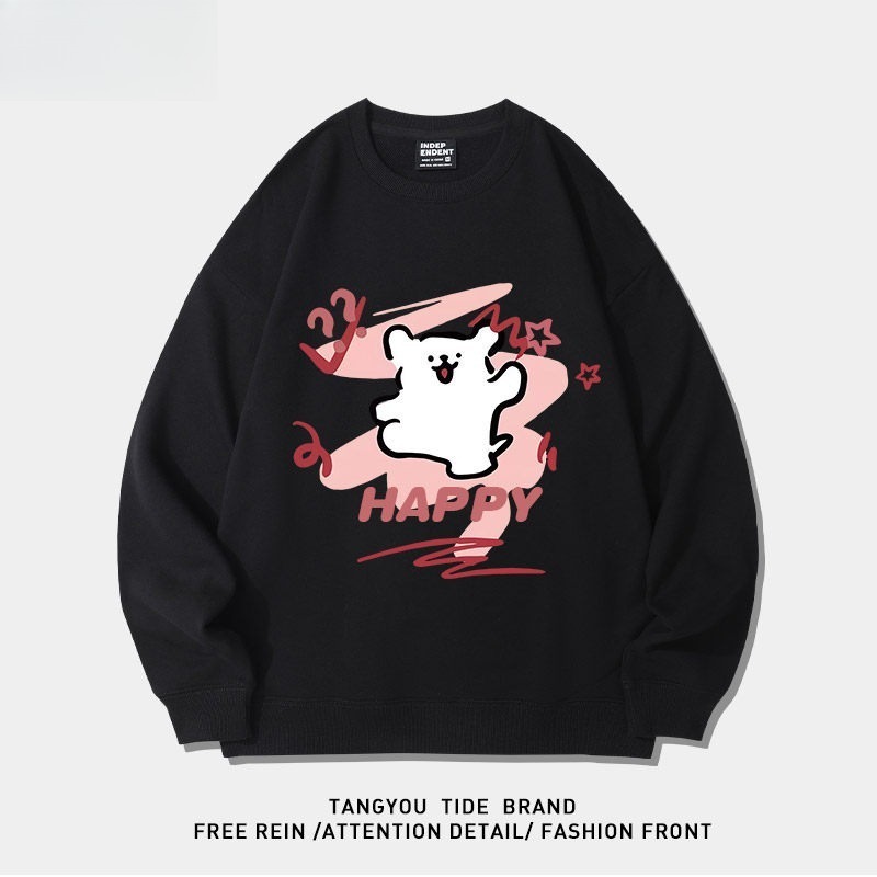 線條小狗 聯名衛衣2026秋冬新款親子情侶裝 圓領長袖/連帽衛衣