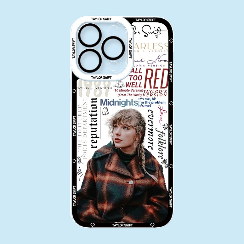 TaylorSwift黴黴天使眼透明防摔軟殼