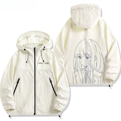 Lycoris Recoil莉可麗絲千束瀧奈周邊 男女輕薄透氣防曬服外套