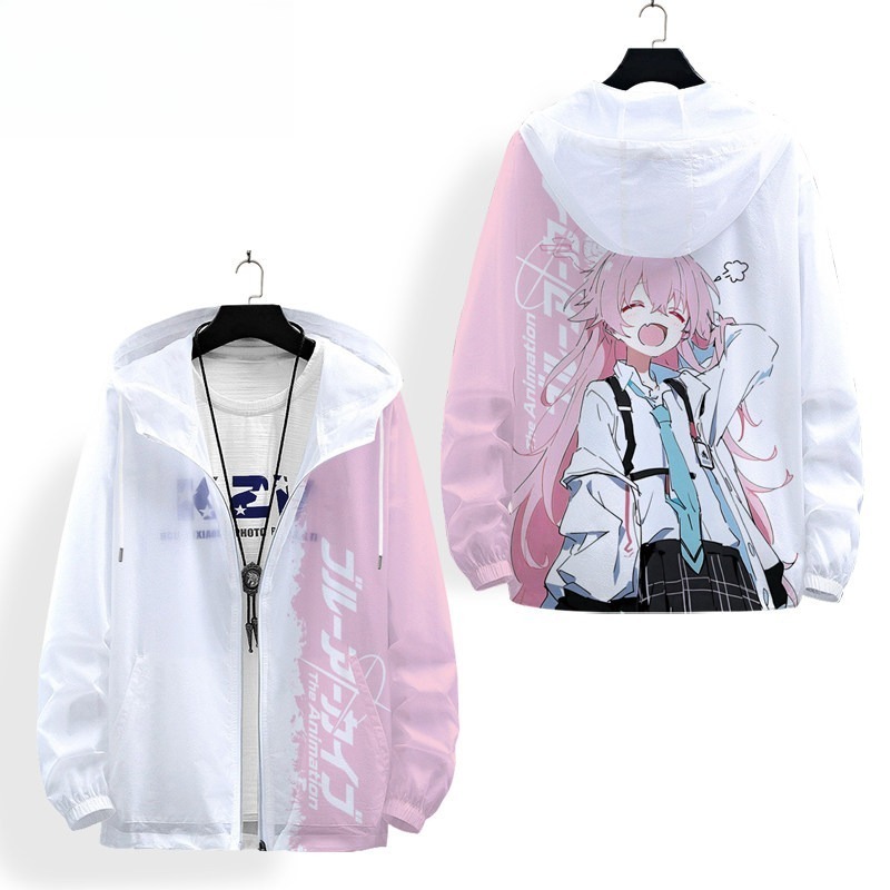 蔚藍檔案 輕薄透氣漸變oversize防曬衣外套