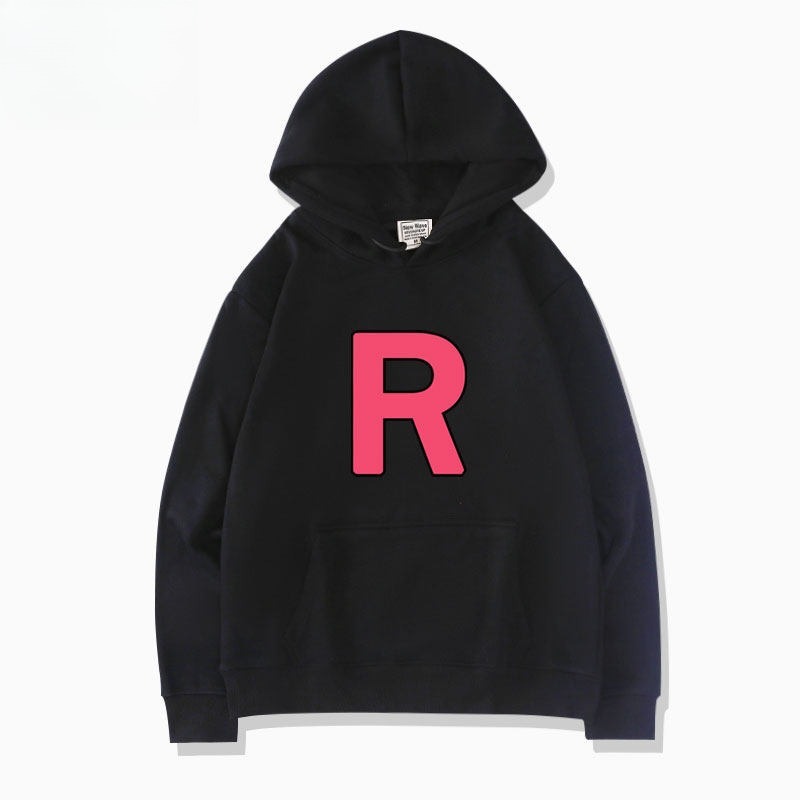 寶可夢火箭隊 聯名衛衣新款 親子情侶裝連帽衛衣