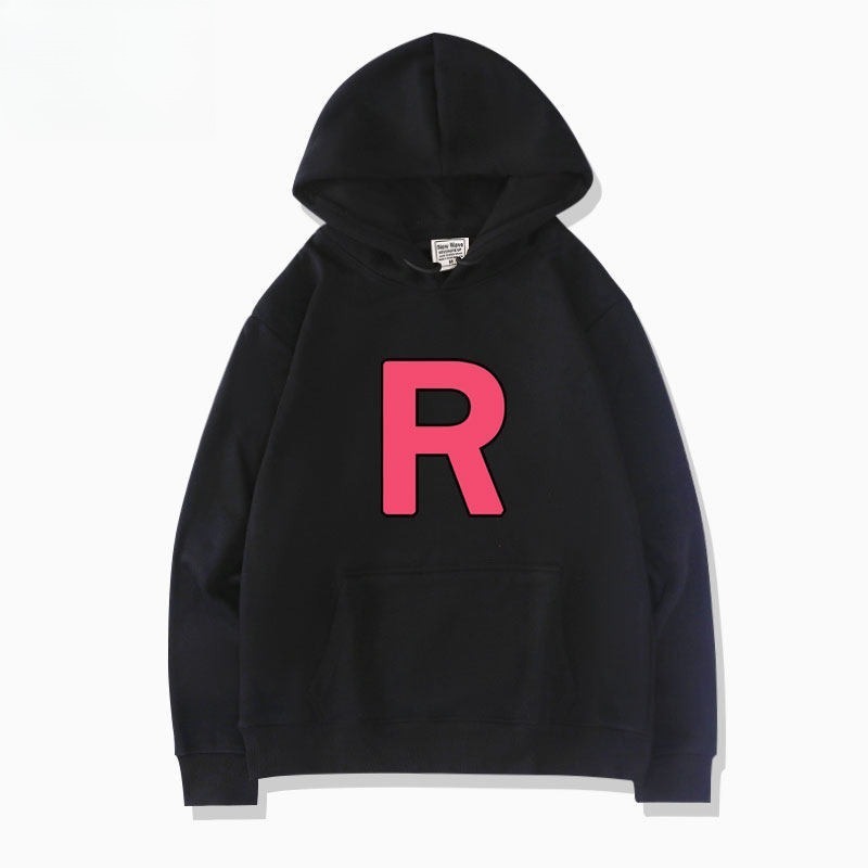 寶可夢火箭隊 聯名衛衣新款 親子情侶裝連帽衛衣