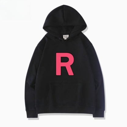 寶可夢火箭隊 聯名衛衣新款 親子情侶裝連帽衛衣