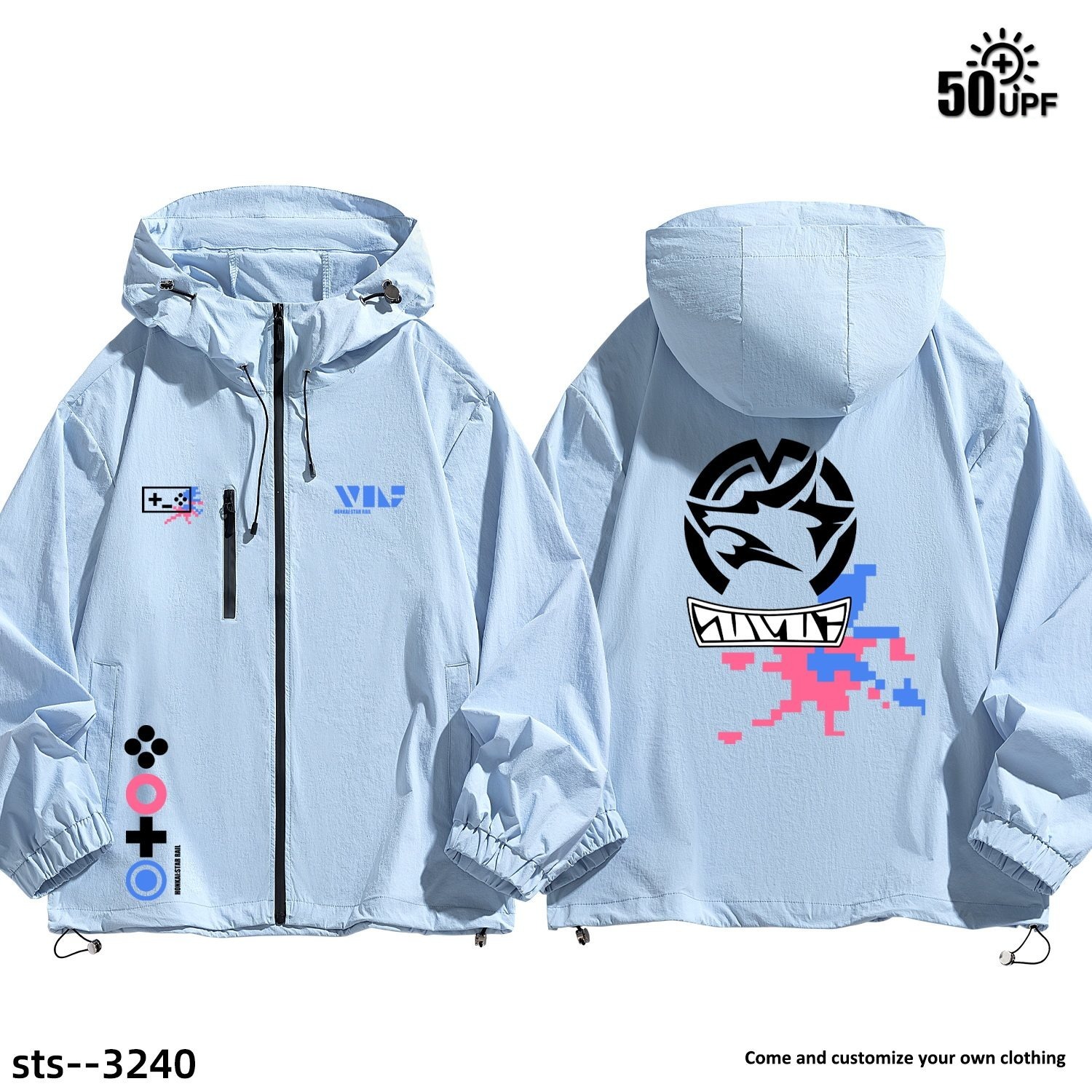  星穹鐵道銀狼LV999 周邊男女輕薄透氣防曬服外套