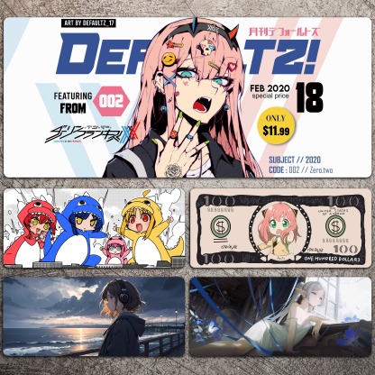 動漫系列 主題桌墊 布質滑鼠墊