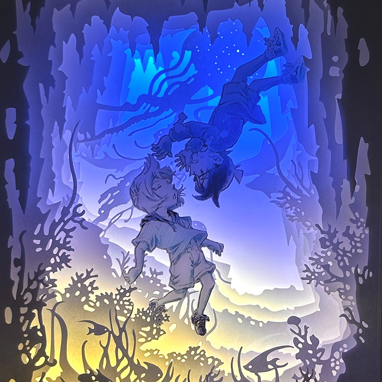名偵探柯南周邊紙雕燈檯燈夜燈禮物