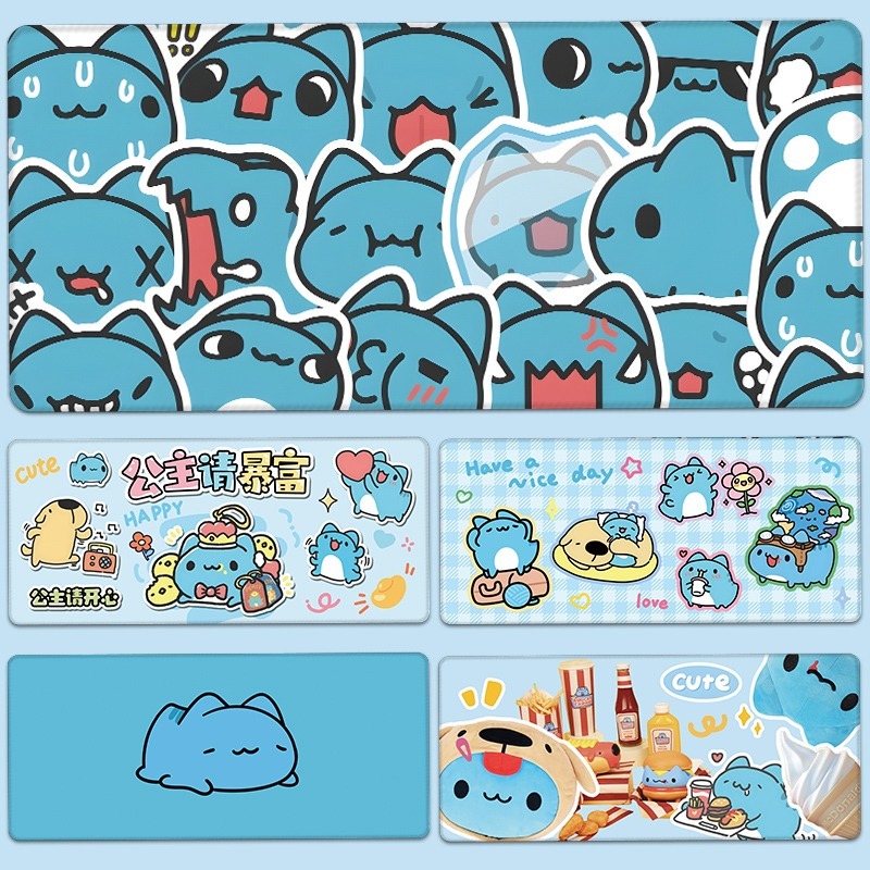 貓貓蟲 主題桌墊 布質滑鼠墊