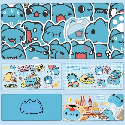貓貓蟲 主題桌墊 布質滑鼠墊