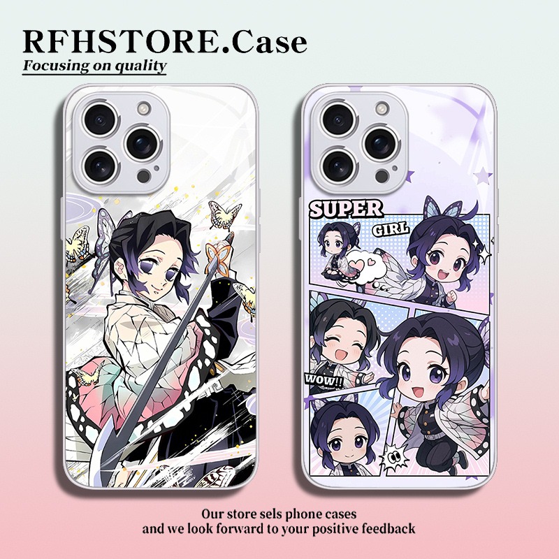 鬼滅之刃蝴蝶忍 新款高清全包防摔玻璃殼