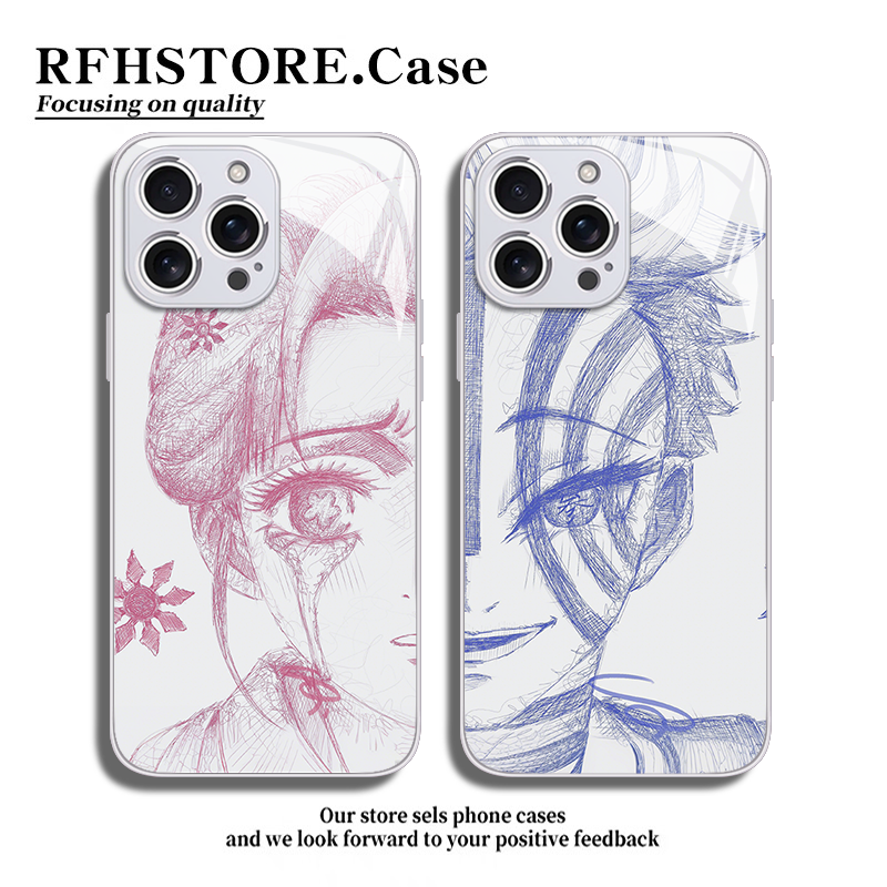 鬼滅之刃猗窩座戀雪 新款高清全包防摔玻璃殼