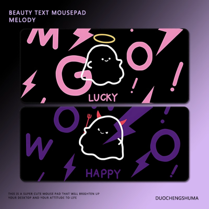 甜酷塗鴉電競超大遊戲加厚防滑鼠標墊