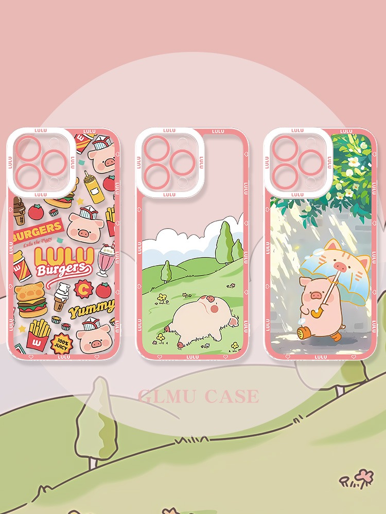 lulu豬 天使眼透明防摔軟殼