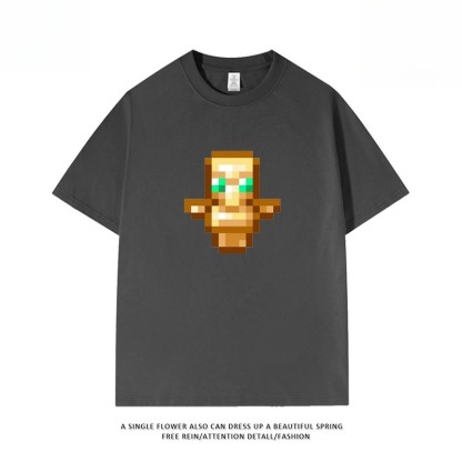 Minecraft不死圖騰 印花短袖T恤