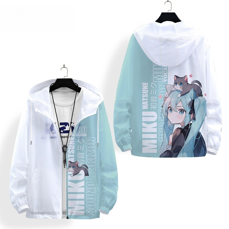 oversize 輕薄透氣漸變防曬衣外套