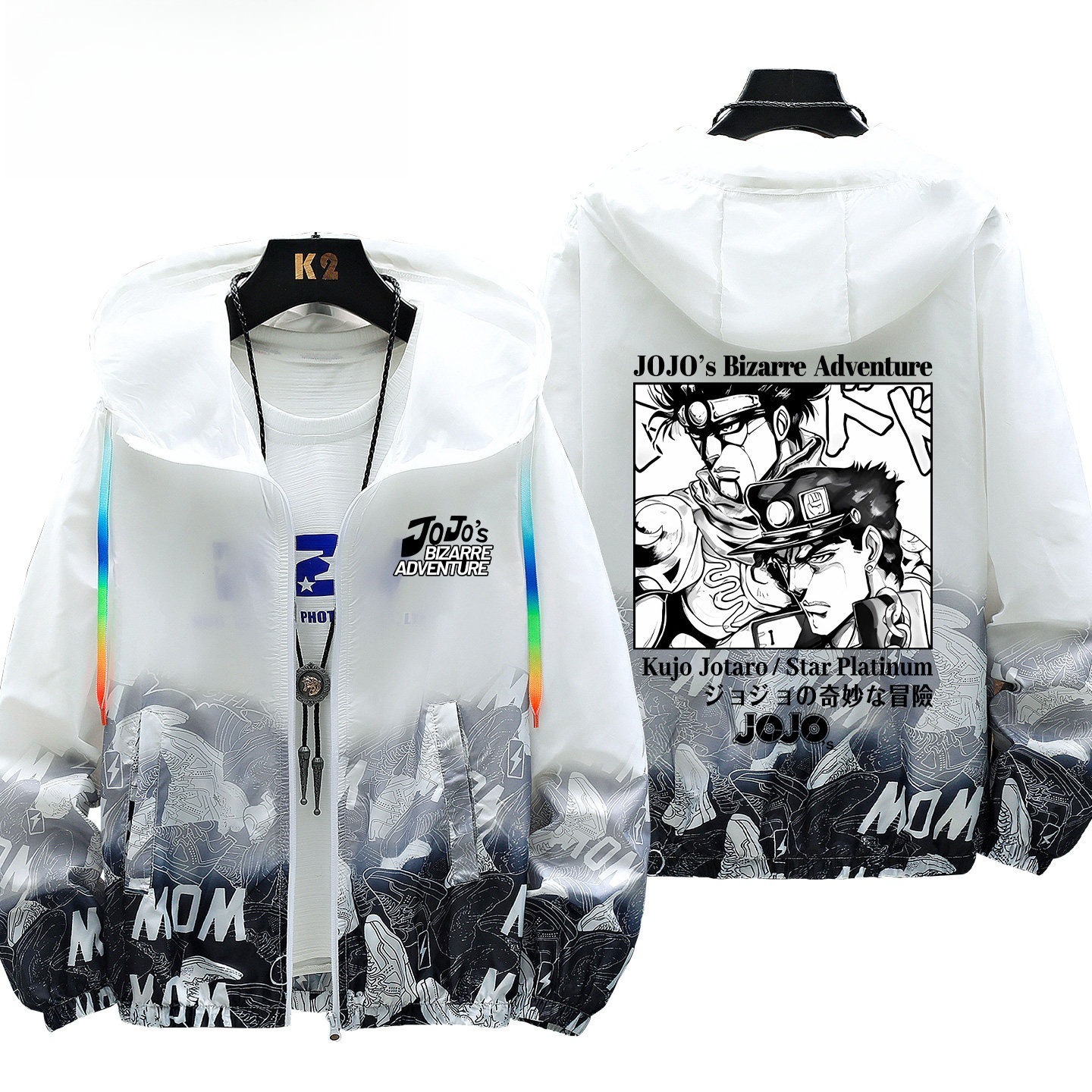 JOJO的奇妙冒險 輕薄透氣漸變防曬衣外套