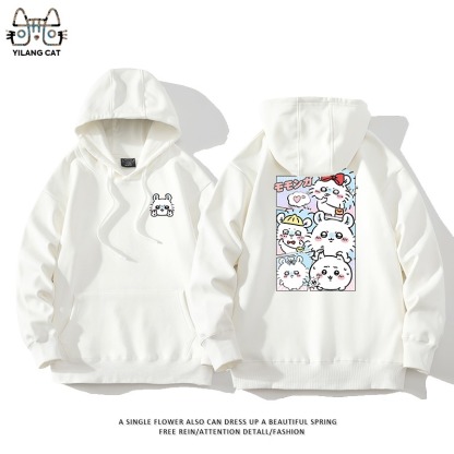 Chiikawa聯名衛衣2025秋冬新款親子情侶裝連帽衛衣