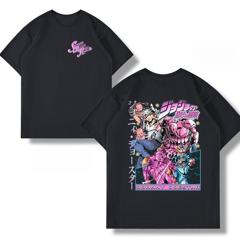飆馬野郎jojo的奇妙冒險 2026親子情侶男女同款 印花短袖T恤