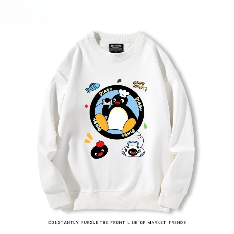 pingu 聯名親子情侶裝 圓領長袖