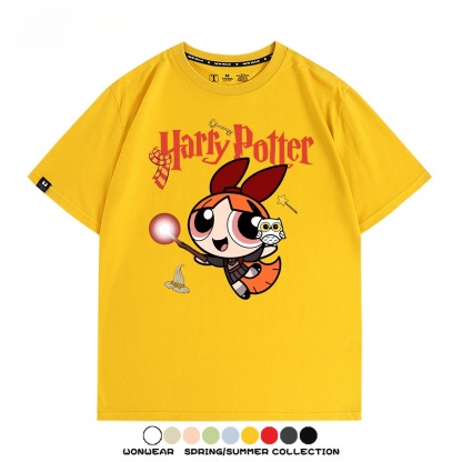 飛天小女警 X Harry Potter周邊 印花短袖T恤