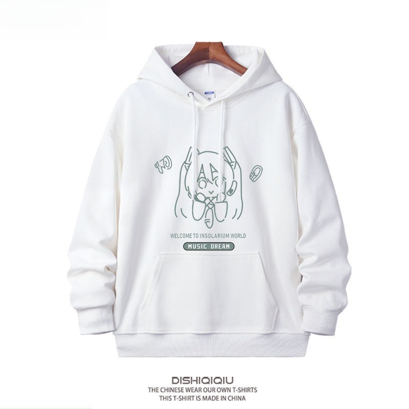 初音未來 聯名衛衣新款 親子情侶裝連帽衛衣