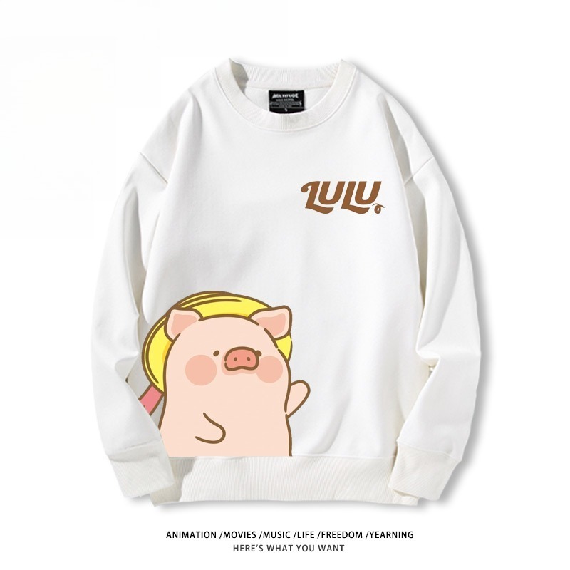 LuLu豬 聯名親子情侶裝 圓領長袖